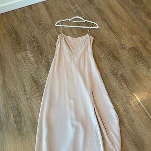 Reformation maxi dress in champagne